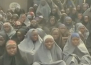 Video still of Nigerian school girls taken by Boko Haram