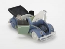 Printed toy car made from multiple materials