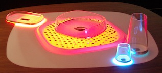 Shot of futuristic table top