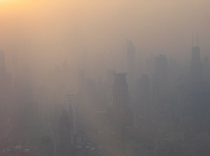Smog in Shanghai