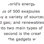 Screen capture of futurist text