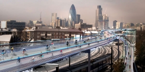 View of SkyCycle over London